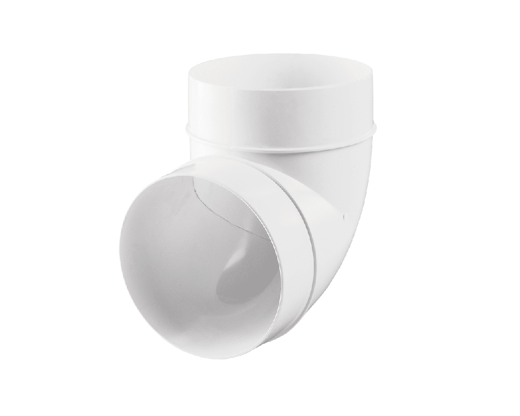 Plastic bend D125, 90°