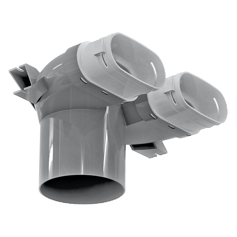 Ceiling valve connector D125/52x2