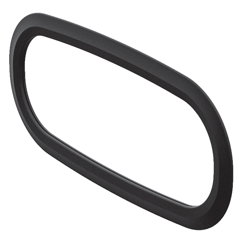 Sealing rubber for oval flexible duct 52x110