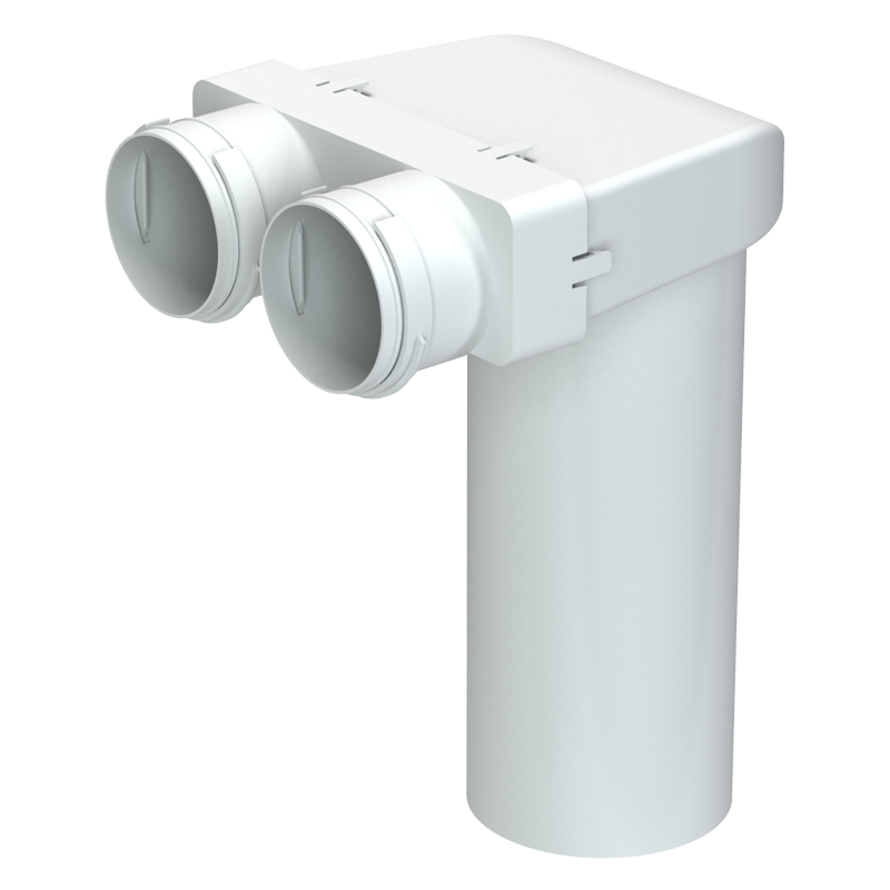 Stropni priključek D125/75x2