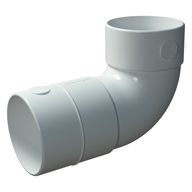 Plastic bend D90 - 90°