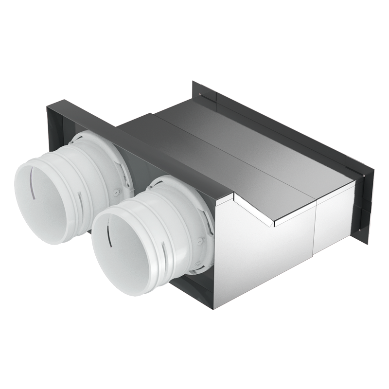 Grille connector 200x55/2x75 - steel