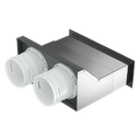 Grille connector 200x55/2x75 - steel