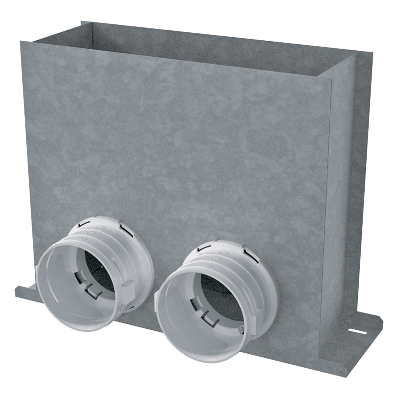 Grille connector 300x100/2x75 - steel