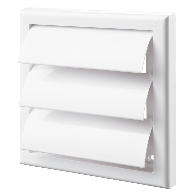 Ventilation grille 250x250 - plastic - white