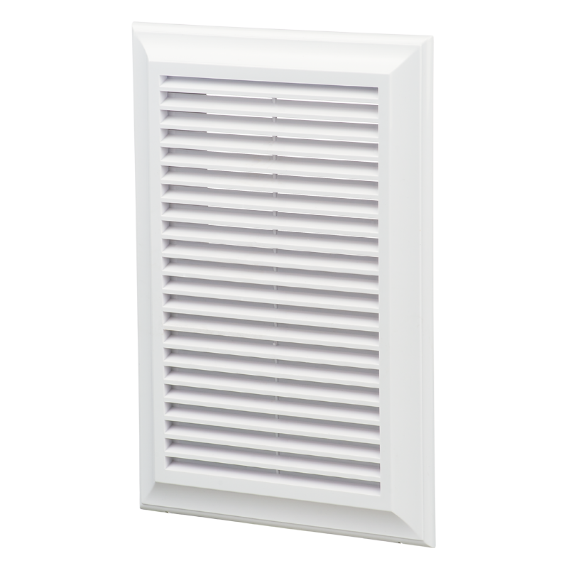 Prezračevalna rešetka 180x250 - plastika - bela