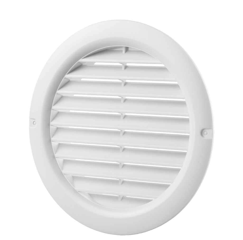 Ventilation grille D125 - plastic - white