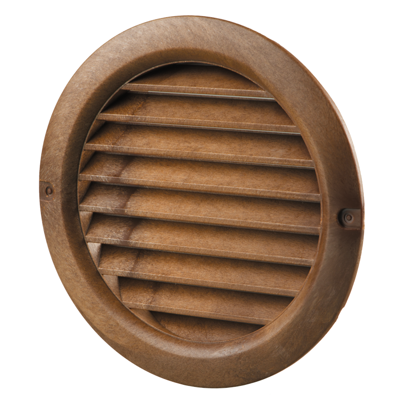 Ventilation grille D150 - plastic - mahagony