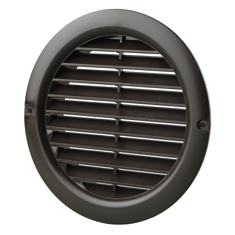 Ventilation grille D150 - plastic - brown