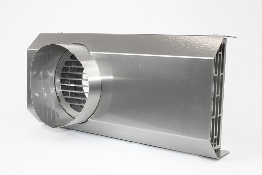Combi grille 2x160 (intake/exhaust) - stainless steel