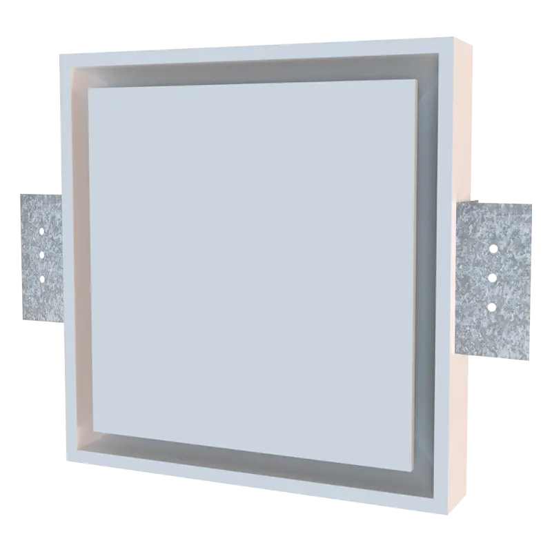 Ceiling valve D125 - square - for drywall installation