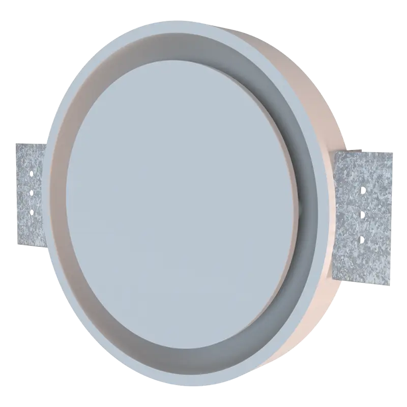 Ceiling valve D125 - round - for drywall installation