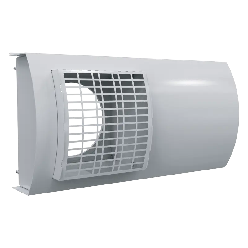 Combi facade grille - 2 x 160 mm, white