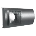 Combi facade grille - 2 x 160 mm, inox