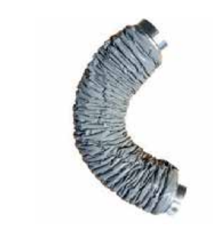 Silencer DN125, flexible, 1,2 m