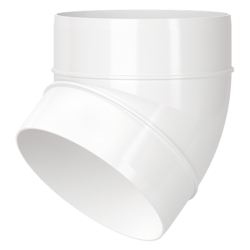 Plastic bend D100, 45°