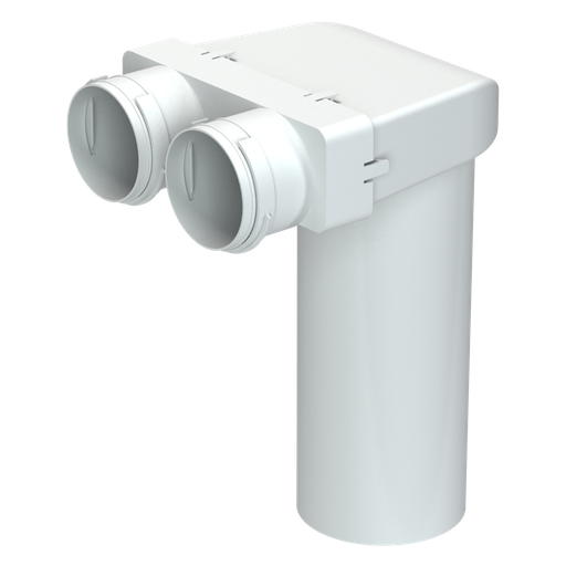 Stropni priključek D125/75x2