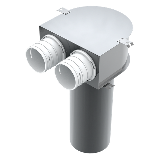 Ceiling connector D125/2x75 