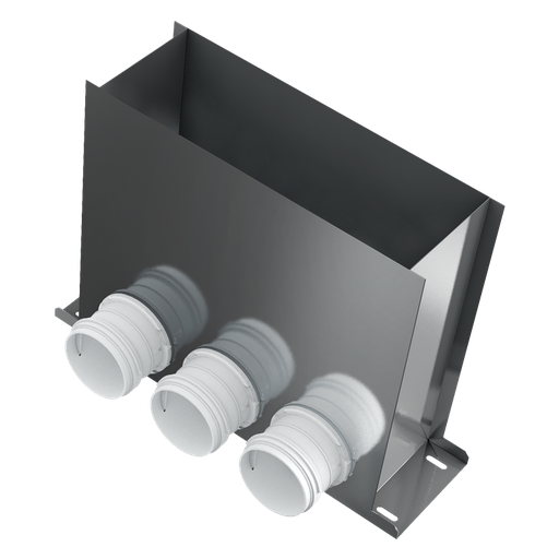 Grille connector 300x100/3x75 - steel