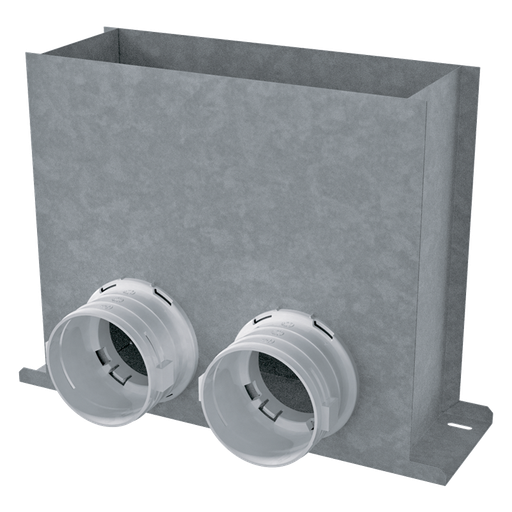 Grille connector 300x100/2x75 - steel