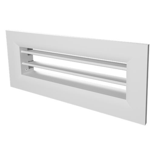 Ventilation grille 200x55 - metal - white