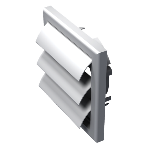 Ventilation grille for D100 - plastic - white