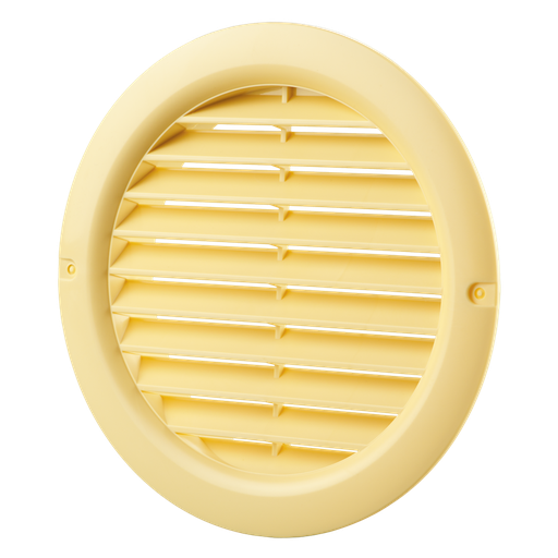 Prezračevalna rešetka D125 - plastika - bež