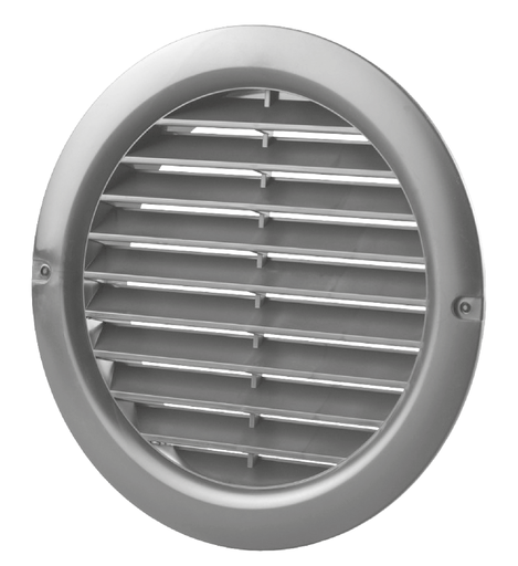Ventilation grille D125 - plastic - grey