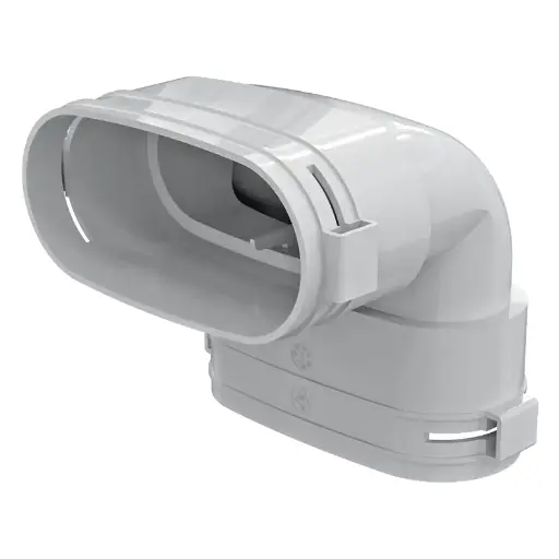 Vertikalno 90 koleno za ovalno cev 52x110