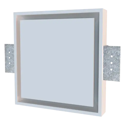 Ceiling valve D125 - square - for drywall installation