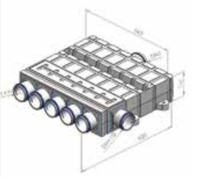 Distributor TIMAIR 5x75/125 + 1L