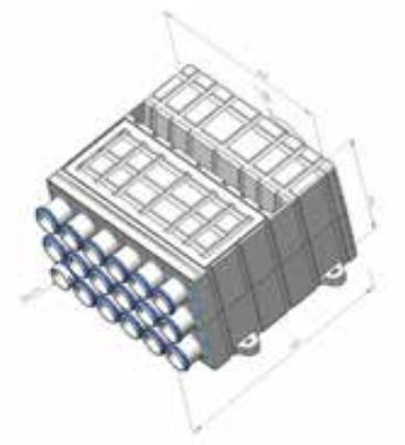 Razdelilec TIMAIR 15x75/180